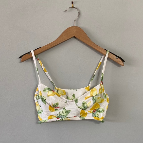FOR LOVE & LEMONS LEMON PRINT BRALETTE - Picture 4 of 4
